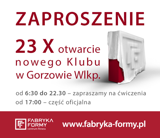 ZAPROSZENIE FF express Gorzow 23 10 2013